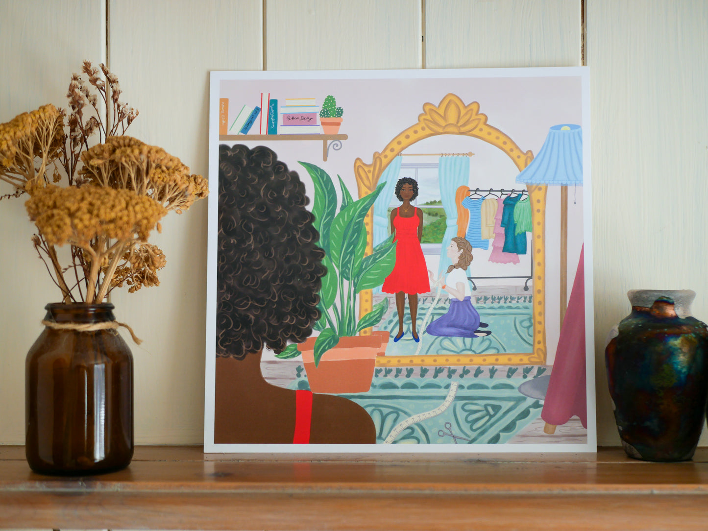 Sewing Spaces Giclée Art Print - The Trying On